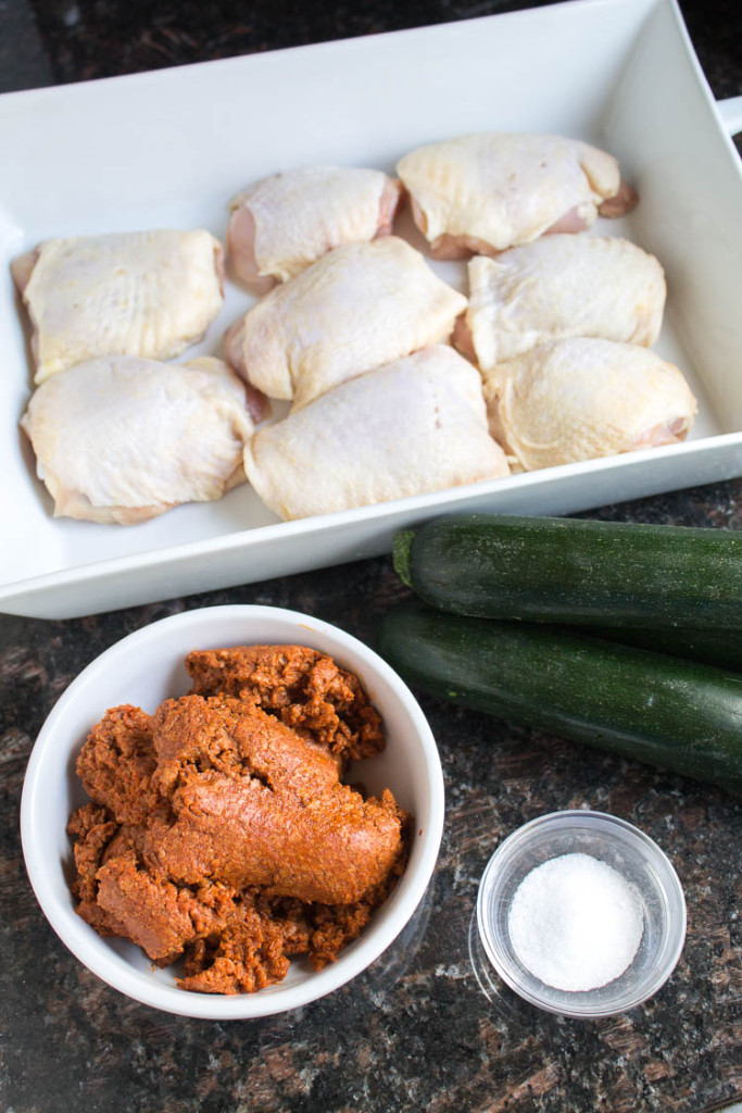Four-Ingredient baked chicken with soy chorizo dinner that takes little prepping.