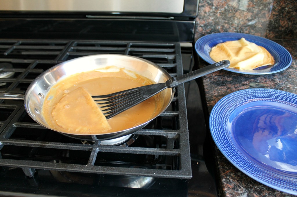 crepes with cajeta dessert