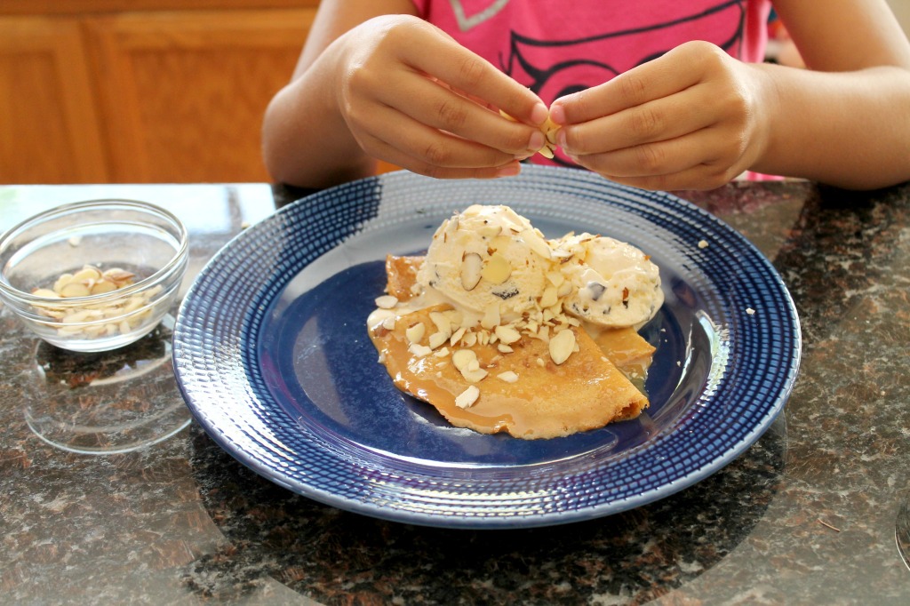 crepes with cajeta dessert