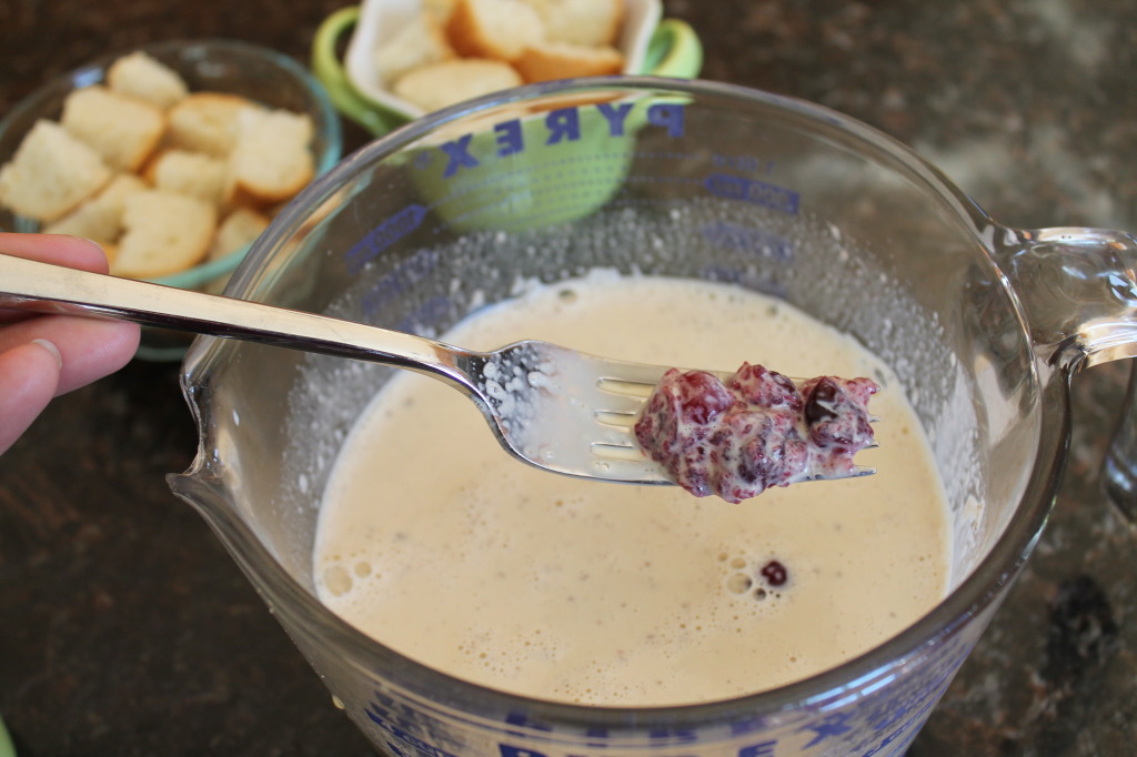 cranberrry bread pudding