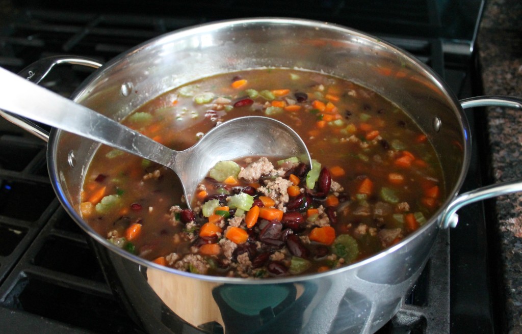 Turkey and kidney bean soup