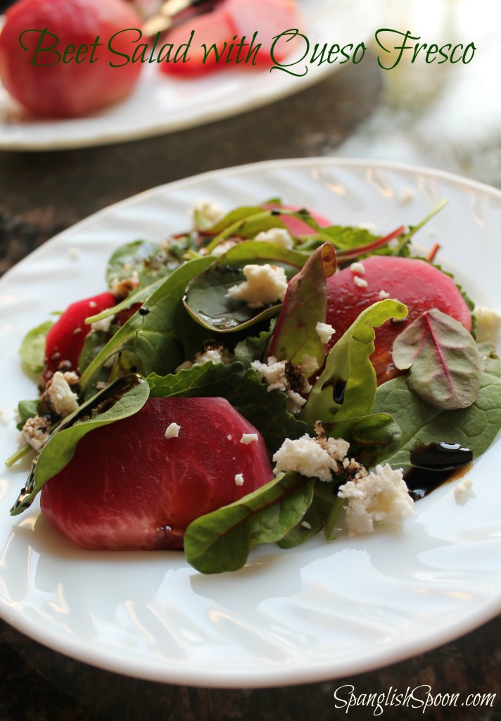 Beet salad with queso fresco