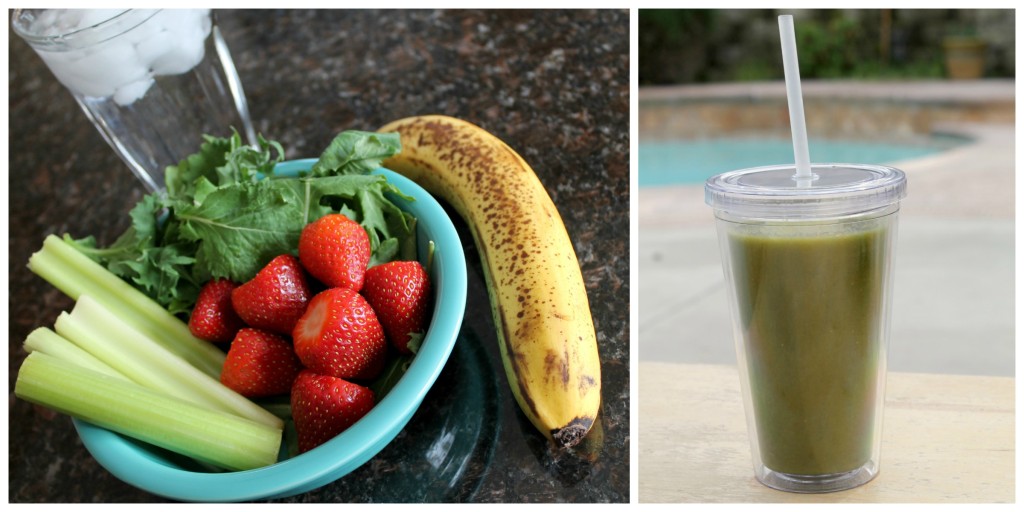 Strawberry Banana Green Smoothie