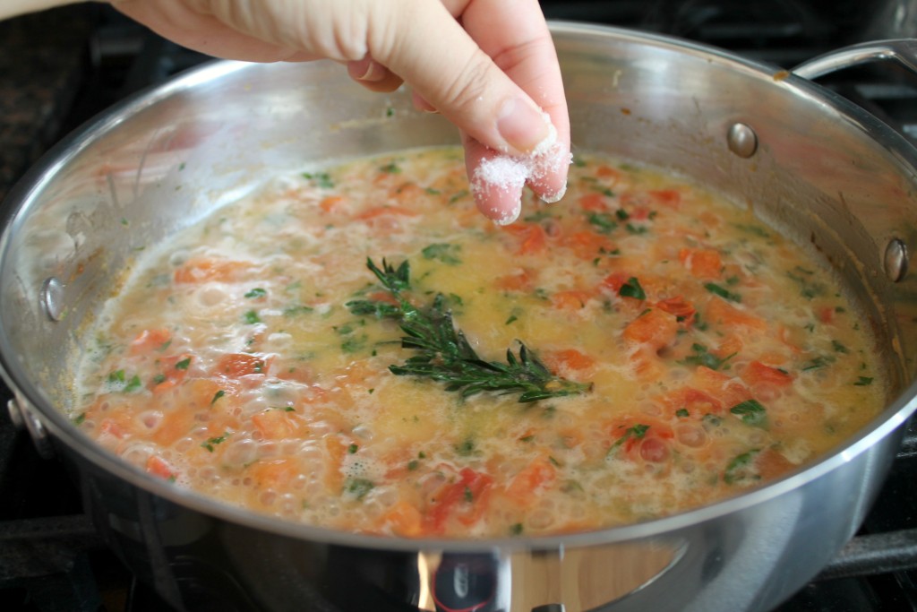 Tomato and Butter Lobster Linguine