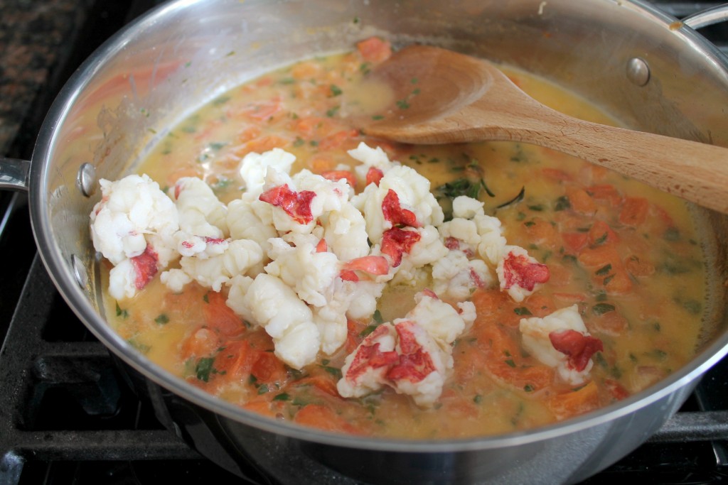 Tomato and Butter Lobster Linguine