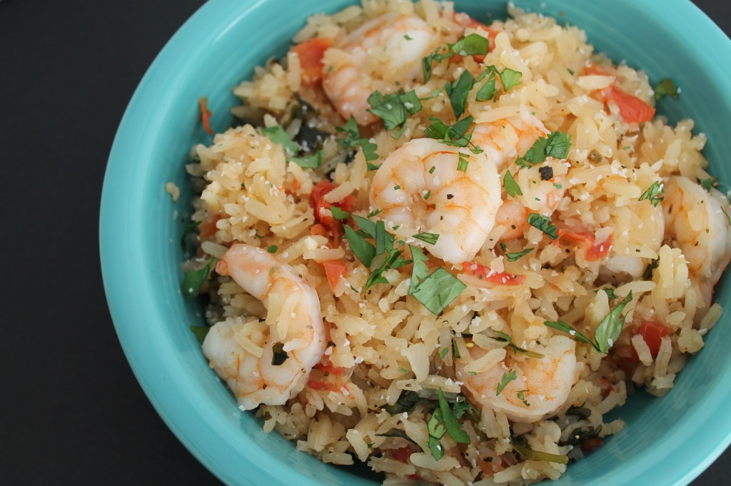 Mexican Rice with Shrimp - Spanglish Spoon