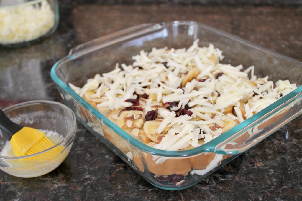 Capirotada with chocolate and dried fruit 6