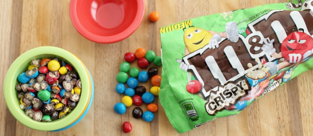 Coconut Ice Cream with M&M's® Crispy Candies