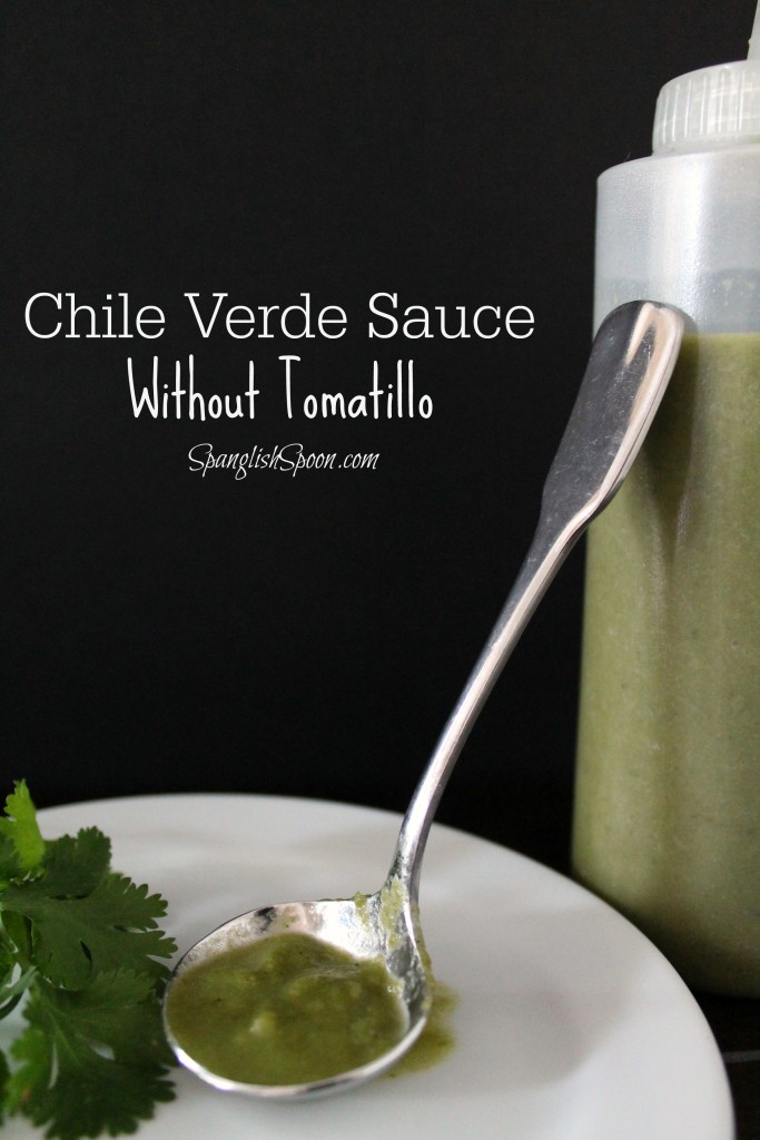 Chile verde sauce without tomatillo