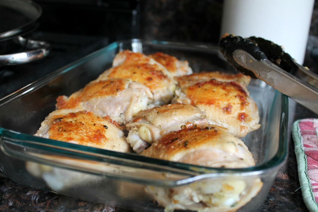 Pan-Fried Chicken Thighs with Mushroom Sauce 8
