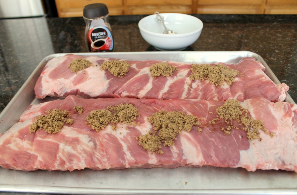 Homemade barbecue sauce on smoked ribs 3.2