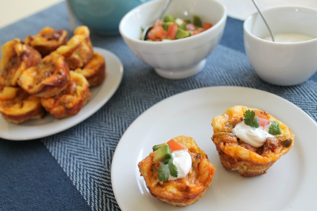 Mini Breakfast Muffins with Chorizo and Nopales