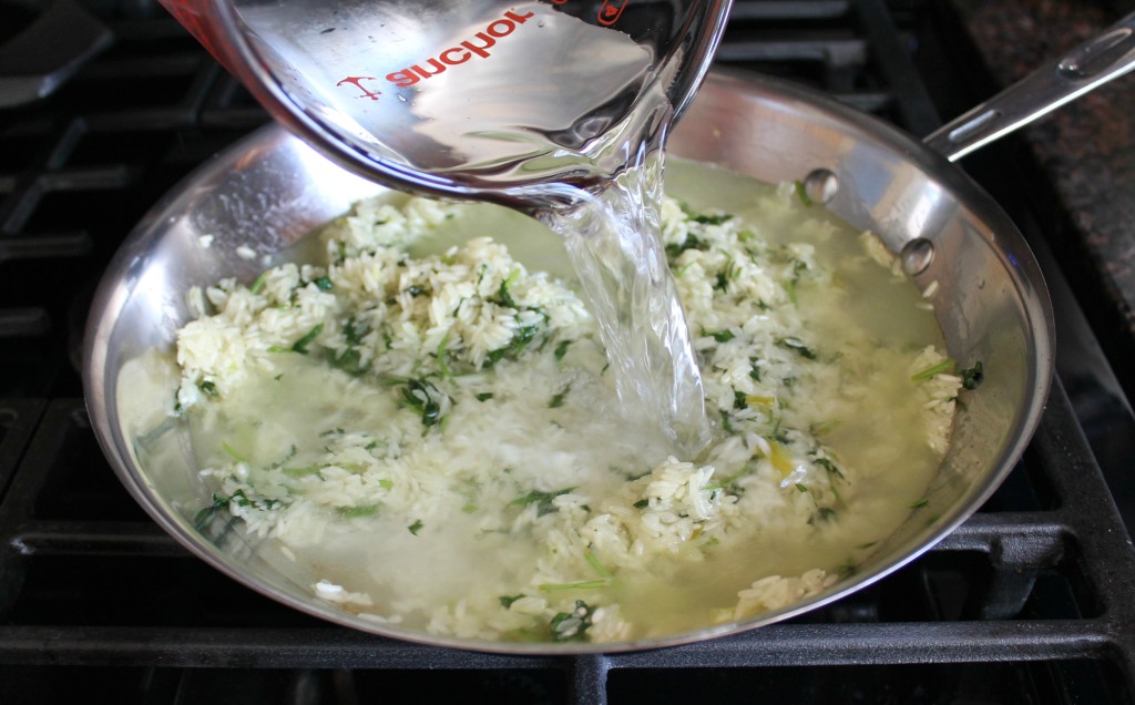 White rice cooked with lemon and cilantro Lemon and Cilantro Rice 13