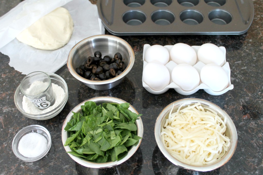Mini Egg and Spinach Quiches 1