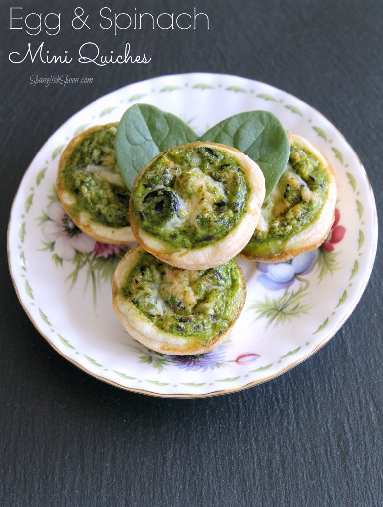 Mini Egg and Spinach Quiches, perfect for lunch or as an appetizer. Mini Egg and Spinach Quiches 12.1
