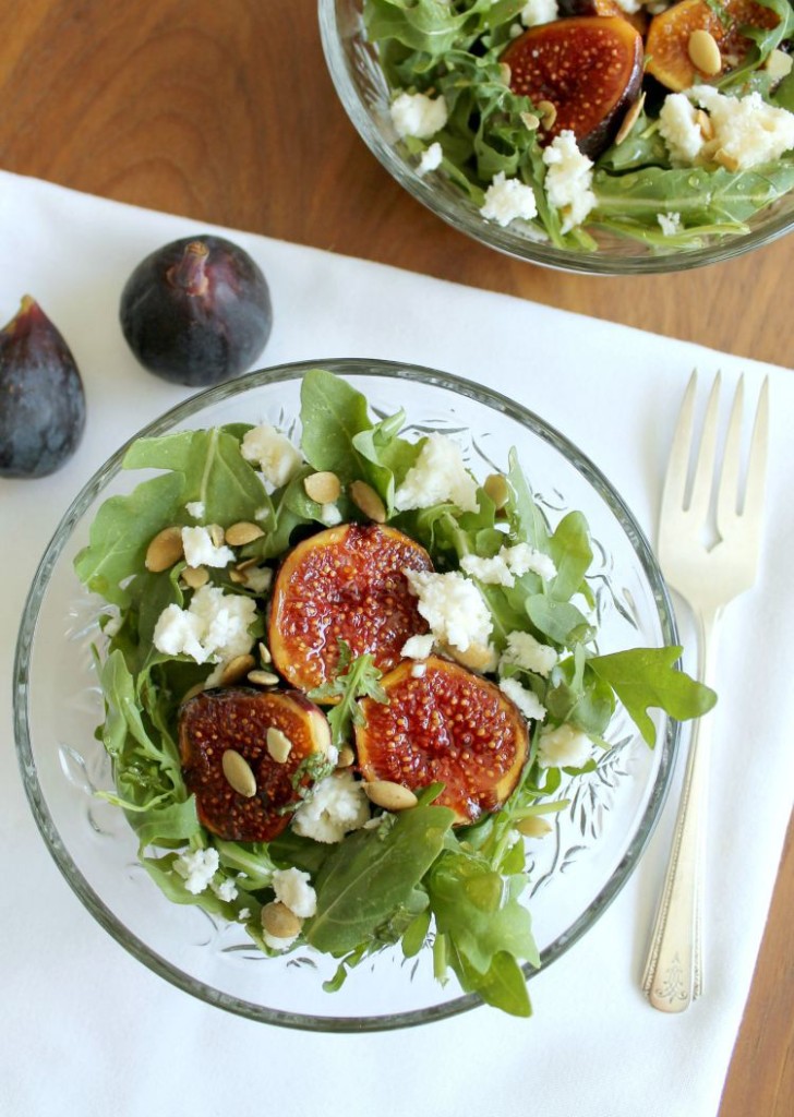 Arugula Salad with Caramelized Fig and Queso Fresco 2