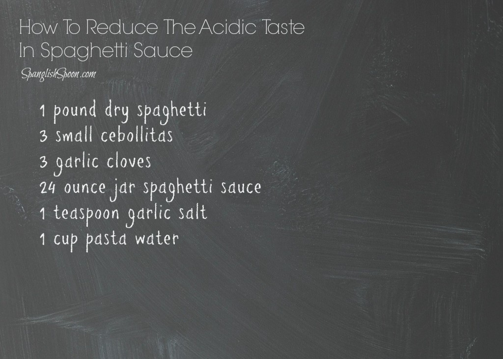 How to reduce the acidic taste in spaghetti sauce 2