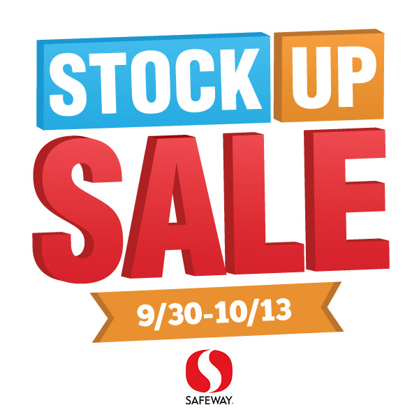 Stock up sale at safeway logo