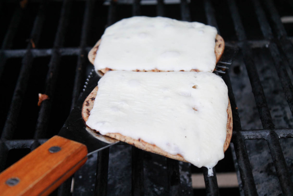 Grilled steak and cheese sandwich