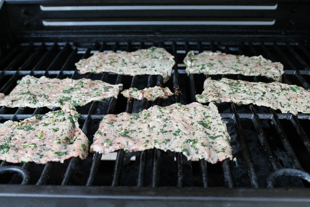 Grilled steak and cheese sandwich