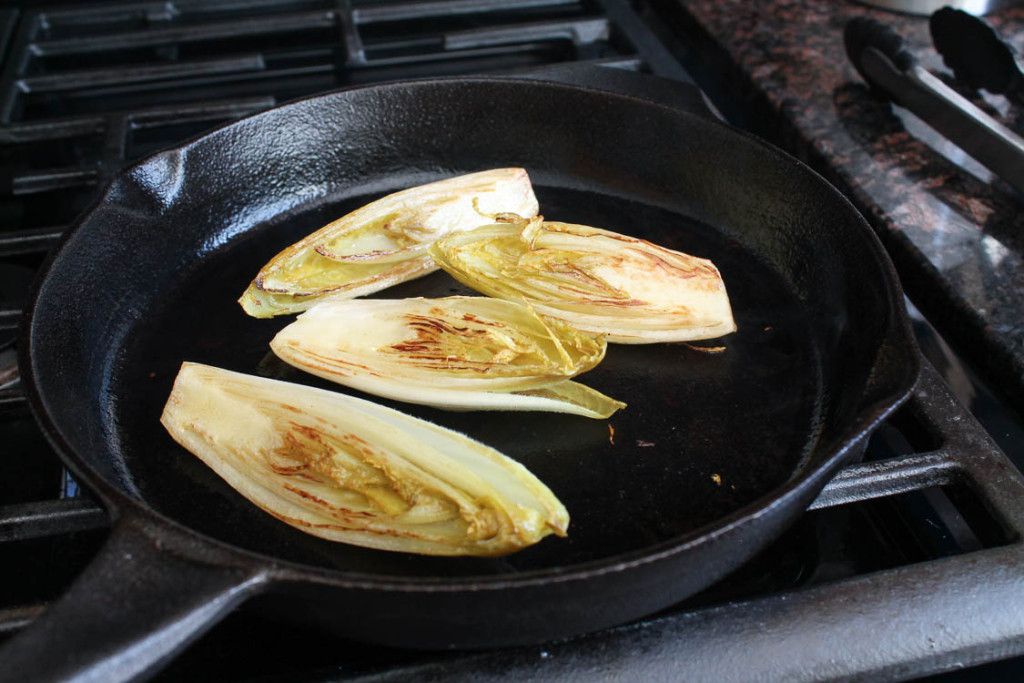 Sautéed Belgian endive salad