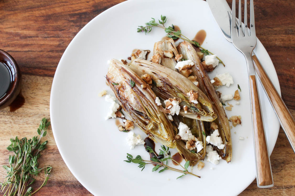 Sautéed Belgian endive salad