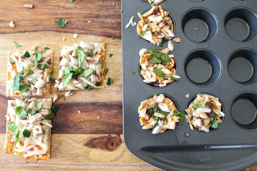 Make ahead veggie pizza cups for back to school lunch