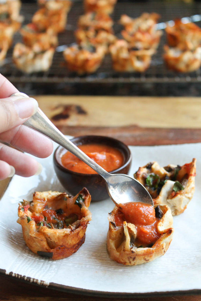 Make ahead veggie pizza cups for back to school lunch