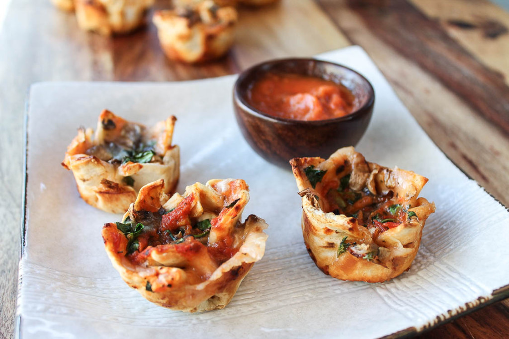 Make ahead veggie pizza cups for back to school lunch