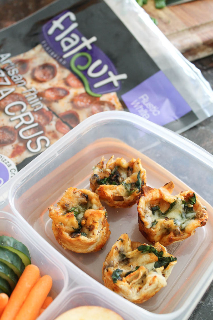 Make ahead veggie pizza cups for back to school lunch