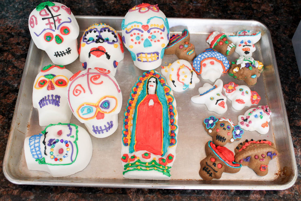 Day of the dead sugar skull decorating party