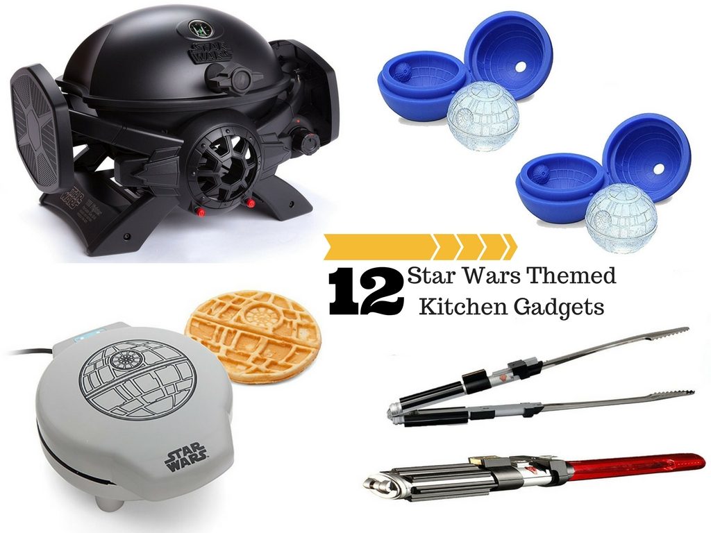 TIE Fighter BBQ Pit, Death Star Ice Molds, Death Star Waffle Maker, Light Saber BBQ Tongs