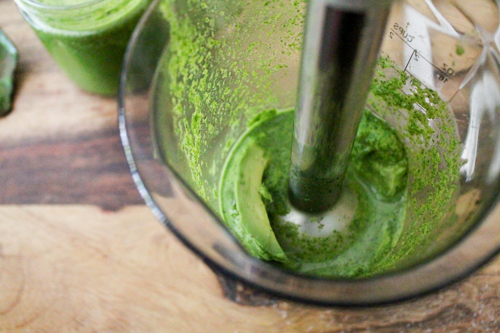 Dairy-Free Low-Fat Cilantro Dressing with Avocado via SpanglishSpoon.com Dairy-Free Low-Fat Cilantro Dressing with Avocado
