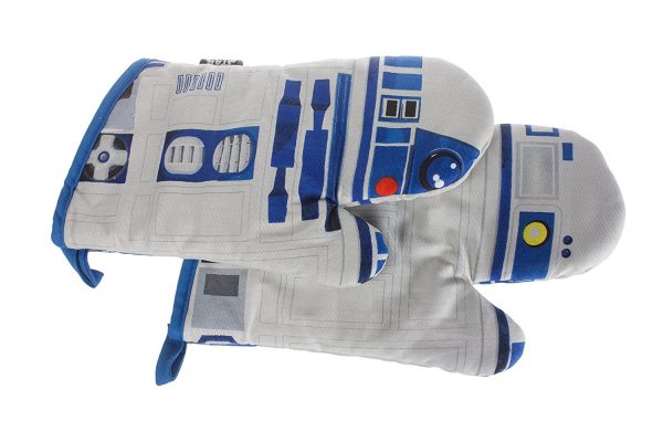 Two R2-D2 oven mittens