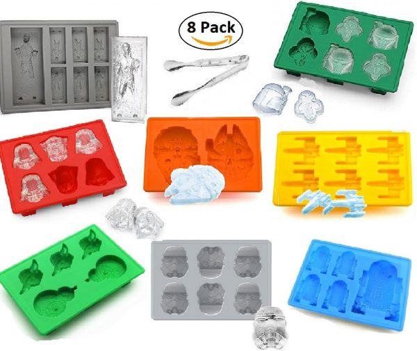 Star Wars Silicone Ice Cube Molds Trays Set of 8