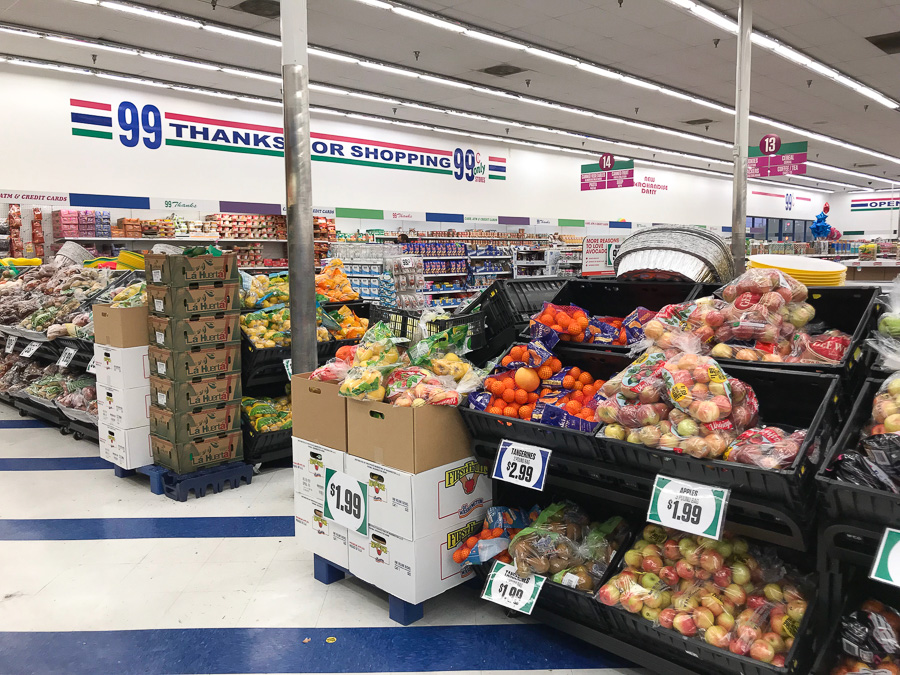 Groceries from the 99 Cents Only Stores.